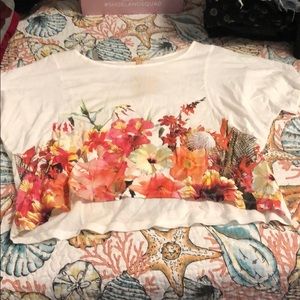 Floral crop top